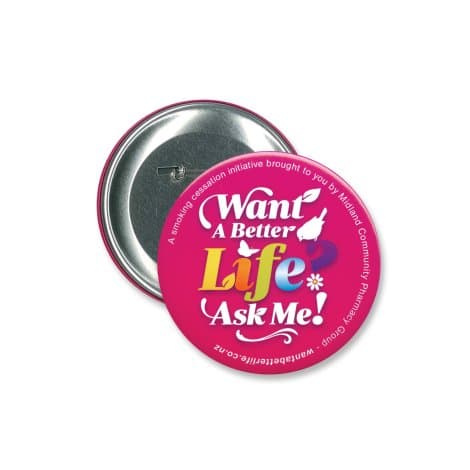 Button Badge Round - 90mm - Image 1