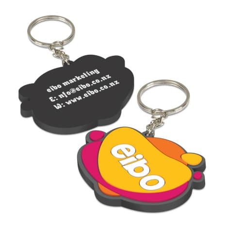 PVC Key Ring Small - One Side Moulded - Image 1