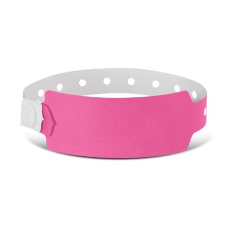 Plastic Event Wrist Band · Pink · colour reference
