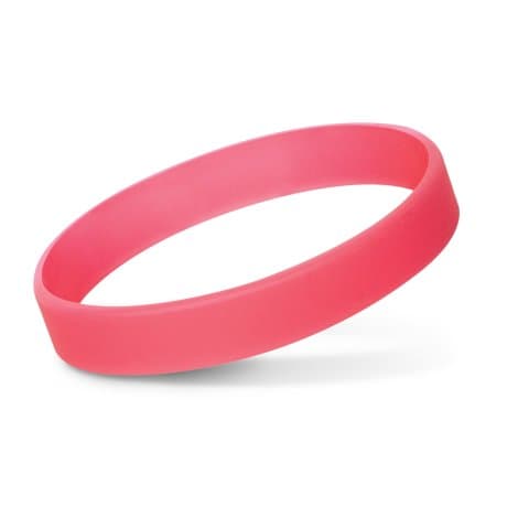 Silicone Wrist Band - Glow in the Dark · Red · colour reference