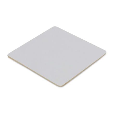Cardboard Drink Coaster - Square · White · product view