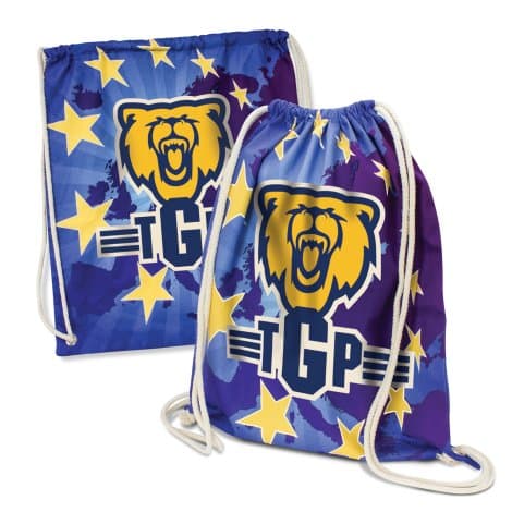 Florida Cotton Drawstring Backpack - Image 1