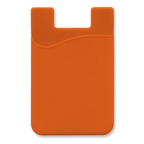 Silicone Phone Wallet - Indent · Orange · colour reference