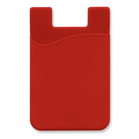 Silicone Phone Wallet - Indent · Red · colour reference