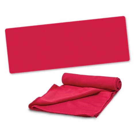 Active Cooling Towel - Pouch · Red · colour reference