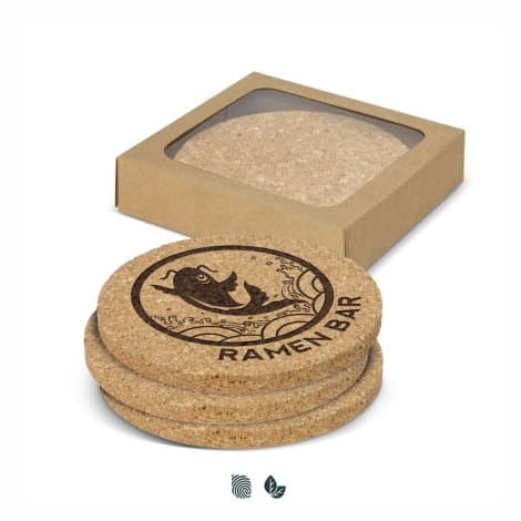 Oakridge Cork Coaster Round - Set of 4 - Image 1
