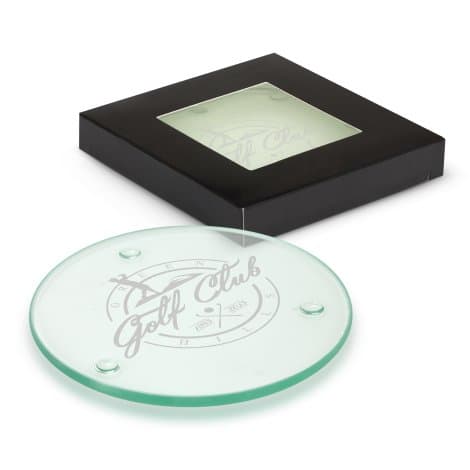 Venice Glass Coaster - Set of 2 - Round - Image 1