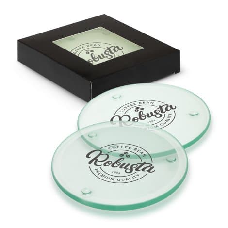 Venice Glass Coaster - Set of 4 - Round - Image 1