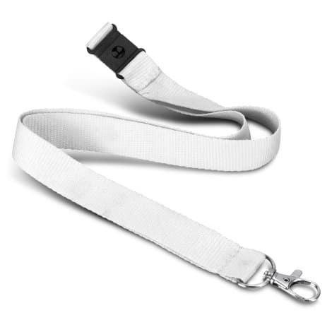 Soft Touch Logo Lanyard · White · colour reference