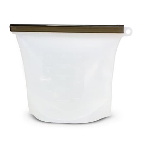 Silicone Reusable Storage Pouch · Clear · product view