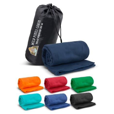Glasgow Fleece Blanket in Carry Bag - Image 1