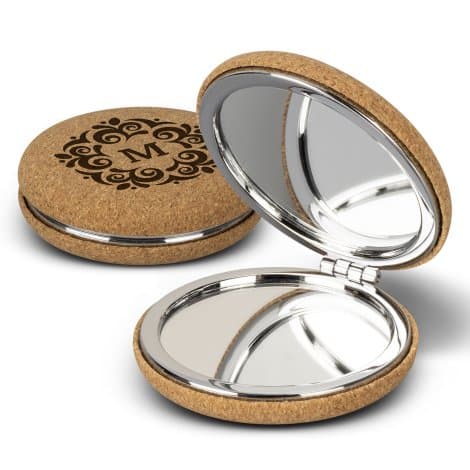 Cork Compact Mirror - Image 1