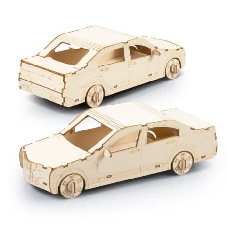 BRANDCRAFT Sedan Car Wooden Model · Natural · product view