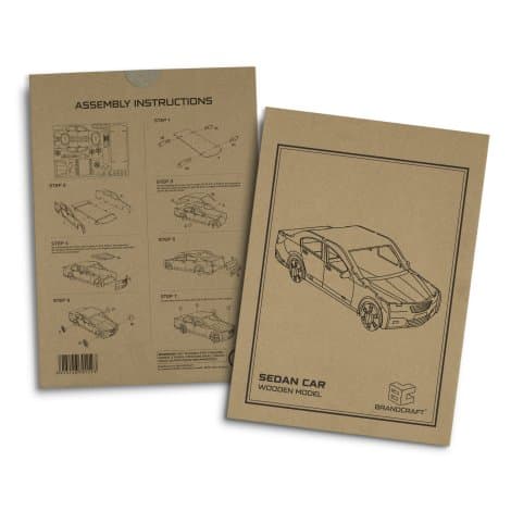 BRANDCRAFT Sedan Car Wooden Model · Natural · product view