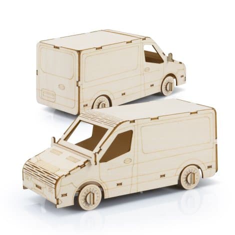 BRANDCRAFT Van Wooden Model · Natural · product view