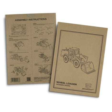 BRANDCRAFT Wheel Loader Wooden Model · Natural · product view