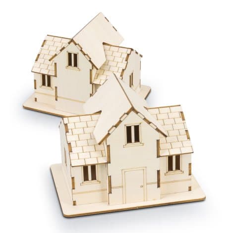 BRANDCRAFT House Wooden Model · Natural · product view
