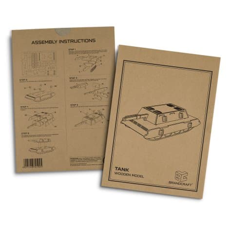 BRANDCRAFT Tank Wooden Model · Natural · product view