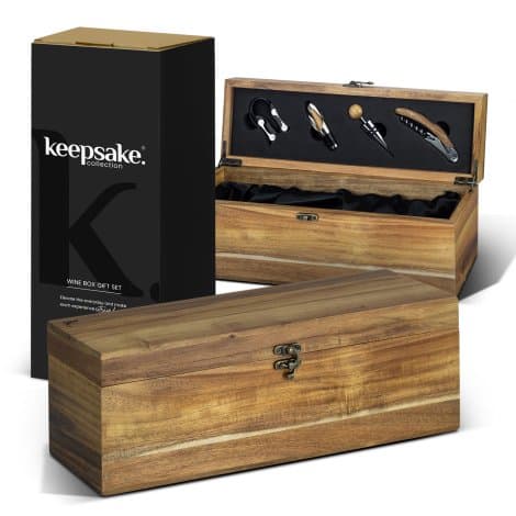 Keepsake Wine Box Gift Set - Image 1