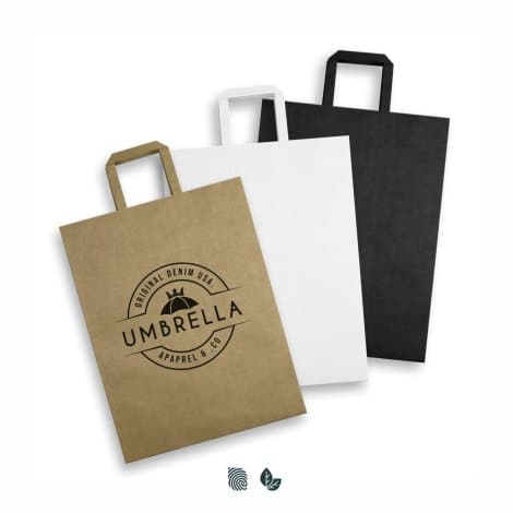 Extra Large Flat Handle Paper Bag Portrait - Image 1