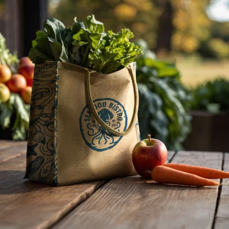 Lanza Jute Tote Bag
