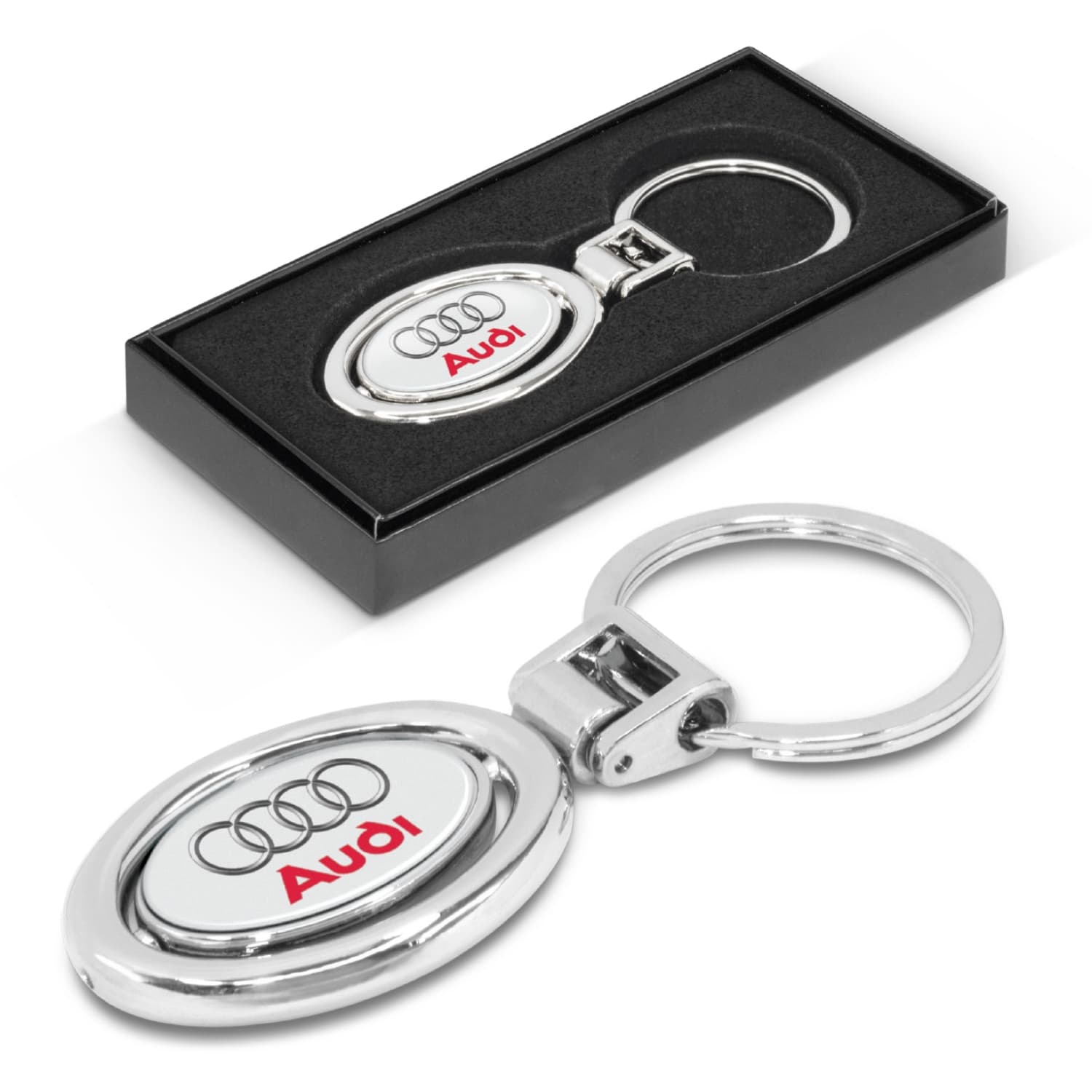 Spinning Metal Key Ring · Product view