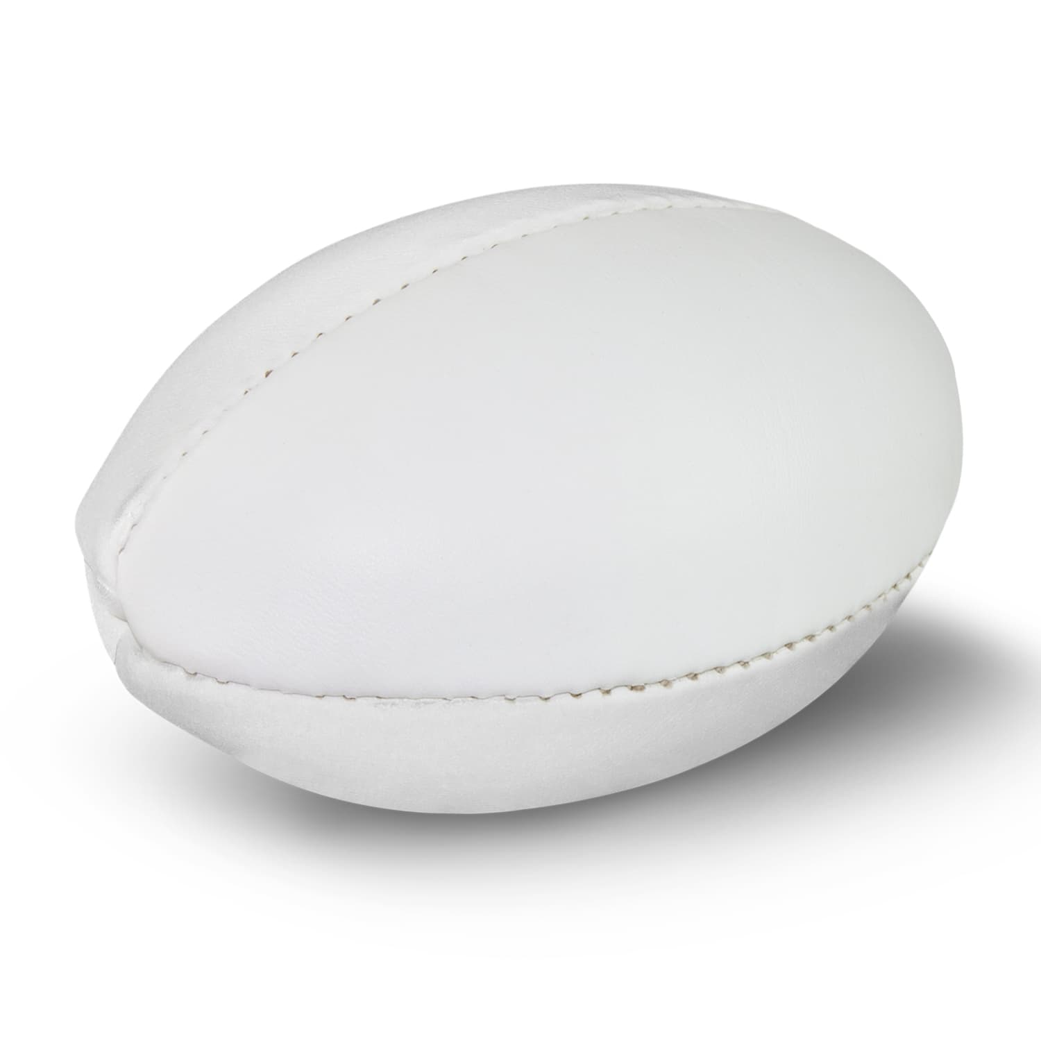 Mini Rugby Ball · Matte White · front