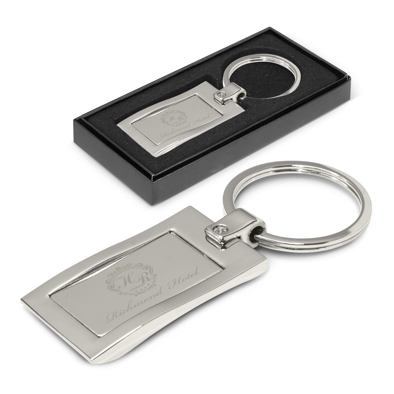 Wave Metal Key Ring · Product view