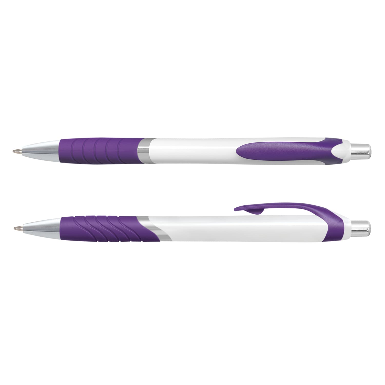 Jet Pen White Barrel · White/Purple (Black Ink) · colour reference