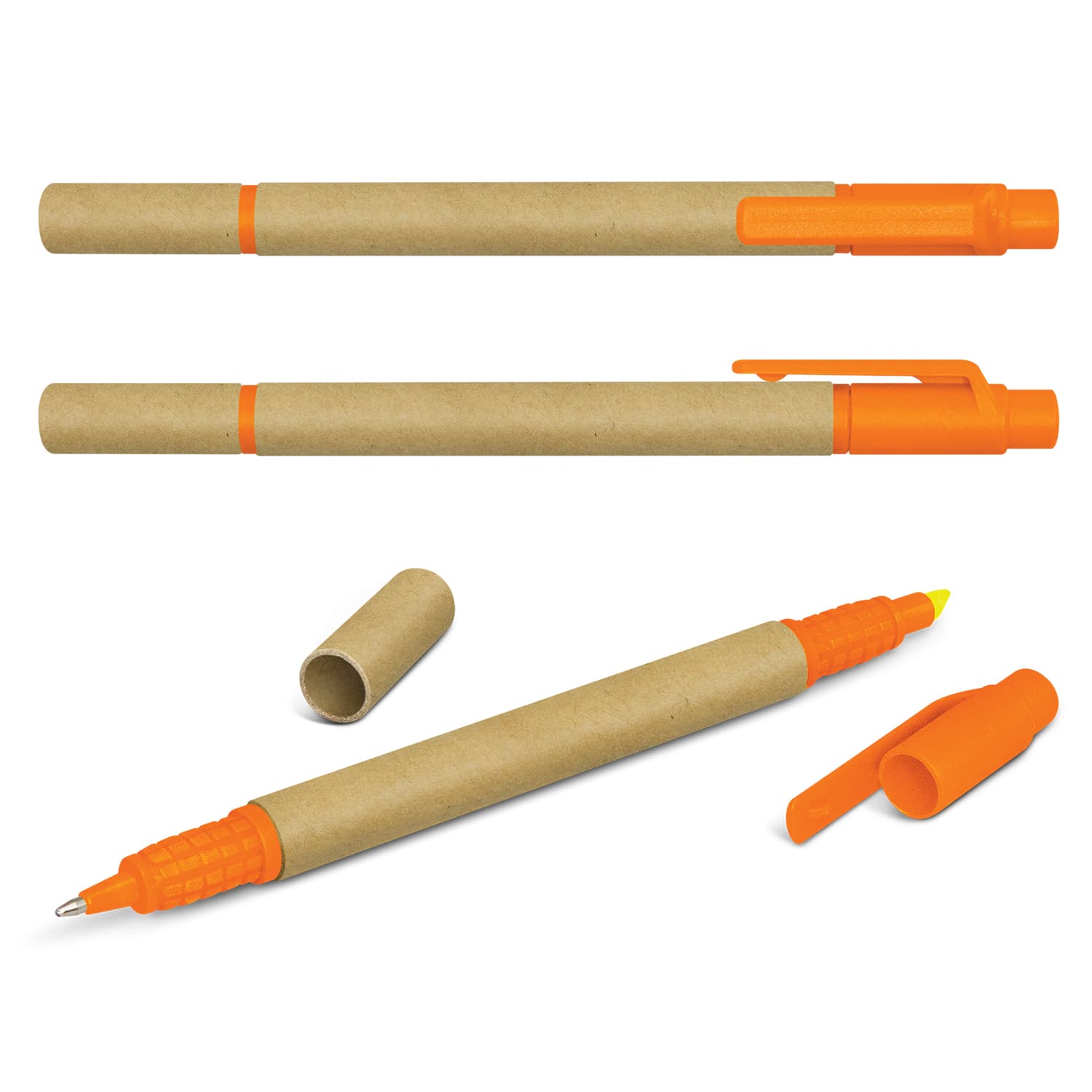 Kraft Pen Highlighter · Natural/Orange · colour reference