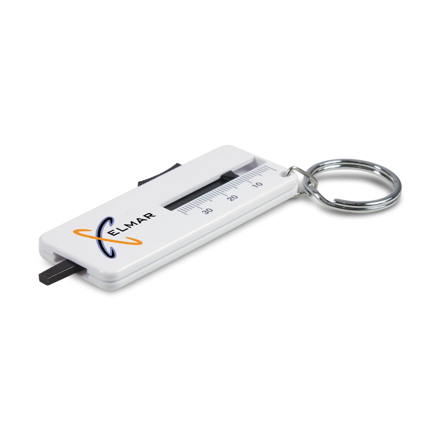 Tyre Tread Key Ring · White · front
