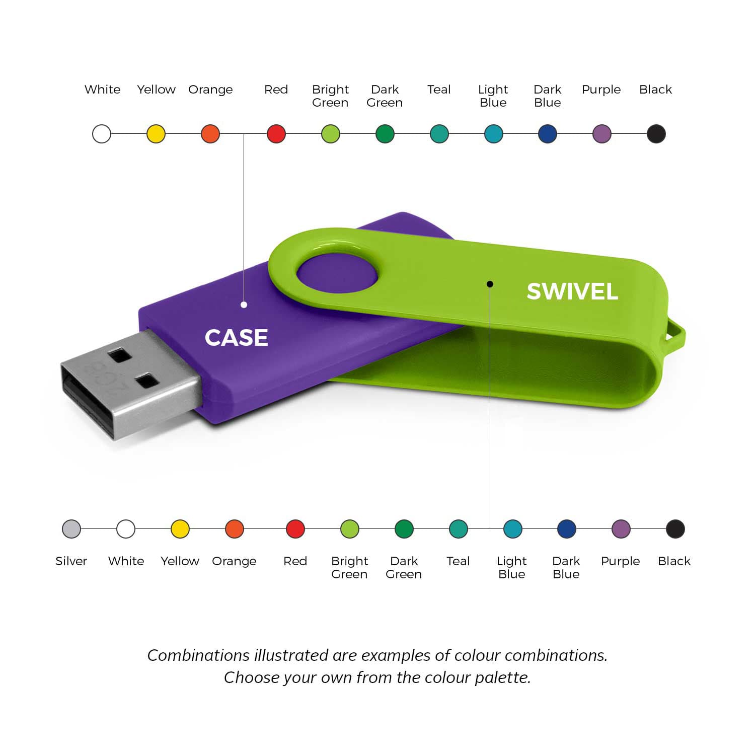Helix 4GB Mix & Match Flash Drive · Product view