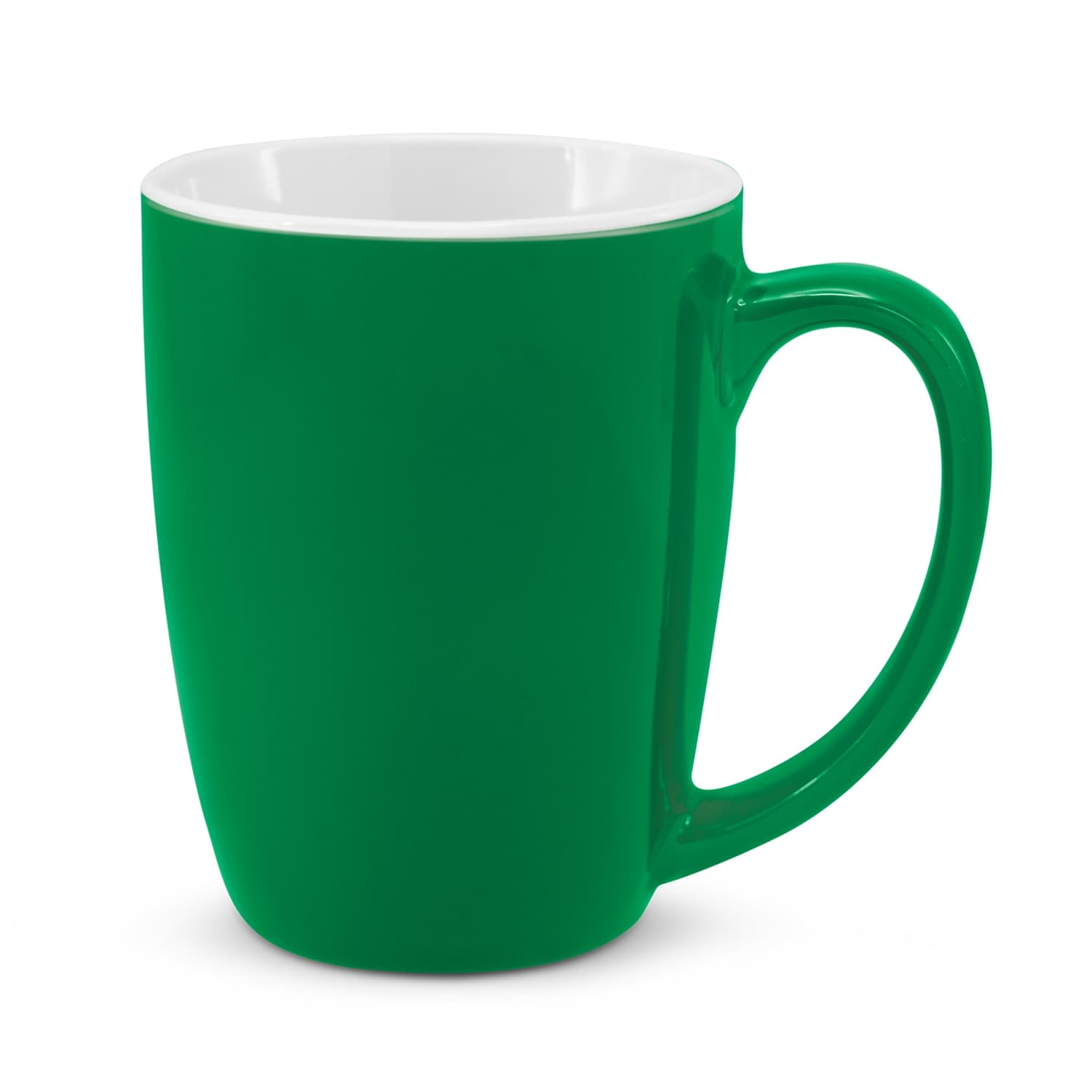 Sorrento Coffee Mug 330ml · Dark Green (White Inside) · colour reference