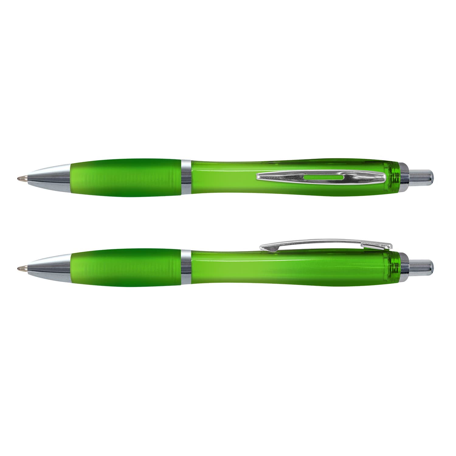 Vistro Pen Translucent · Bright Green · colour reference