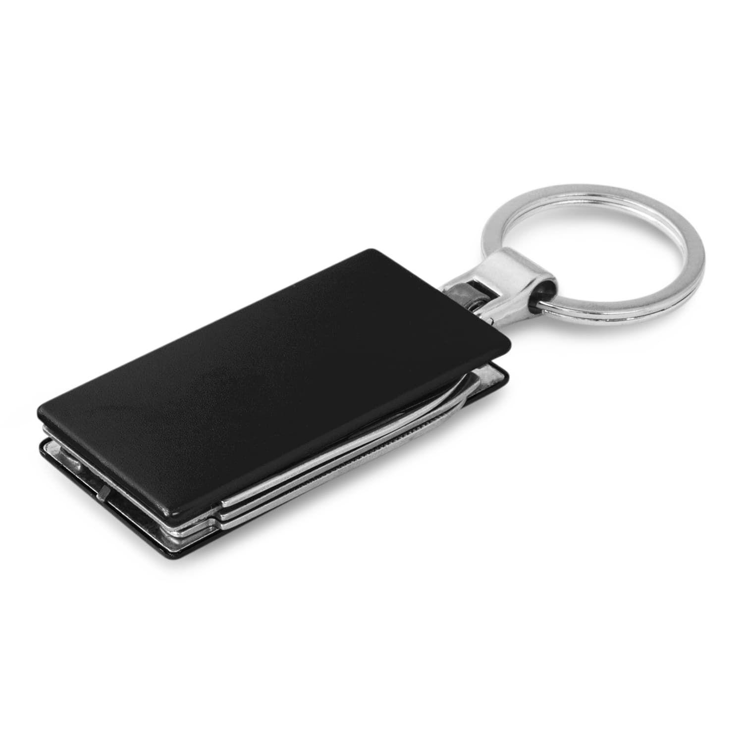 Multi-Function Metal Key Ring · Black · front