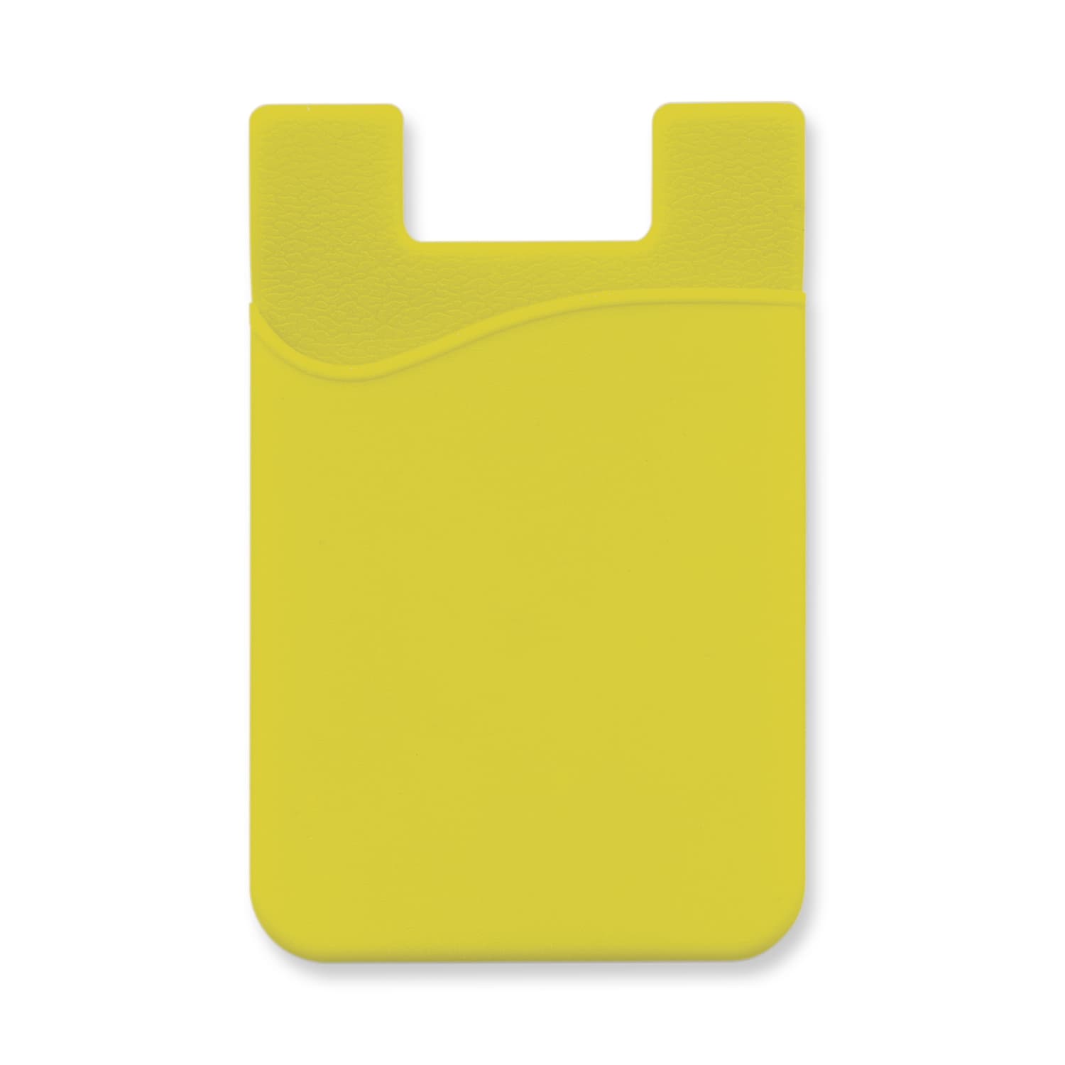 Silicone Phone Wallet · Yellow · front