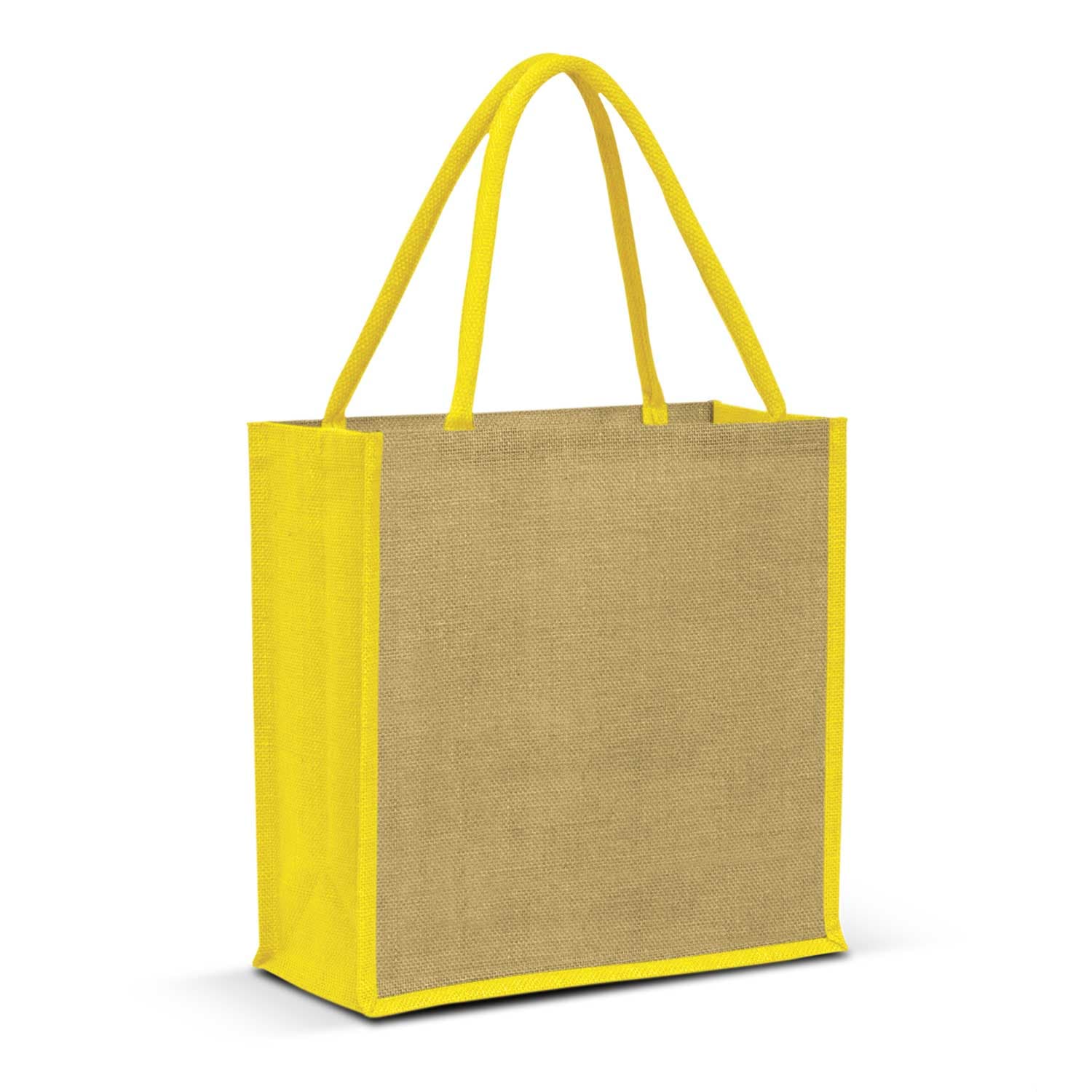 Monza Jute Tote Bag 17L · Natural/Yellow · colour reference