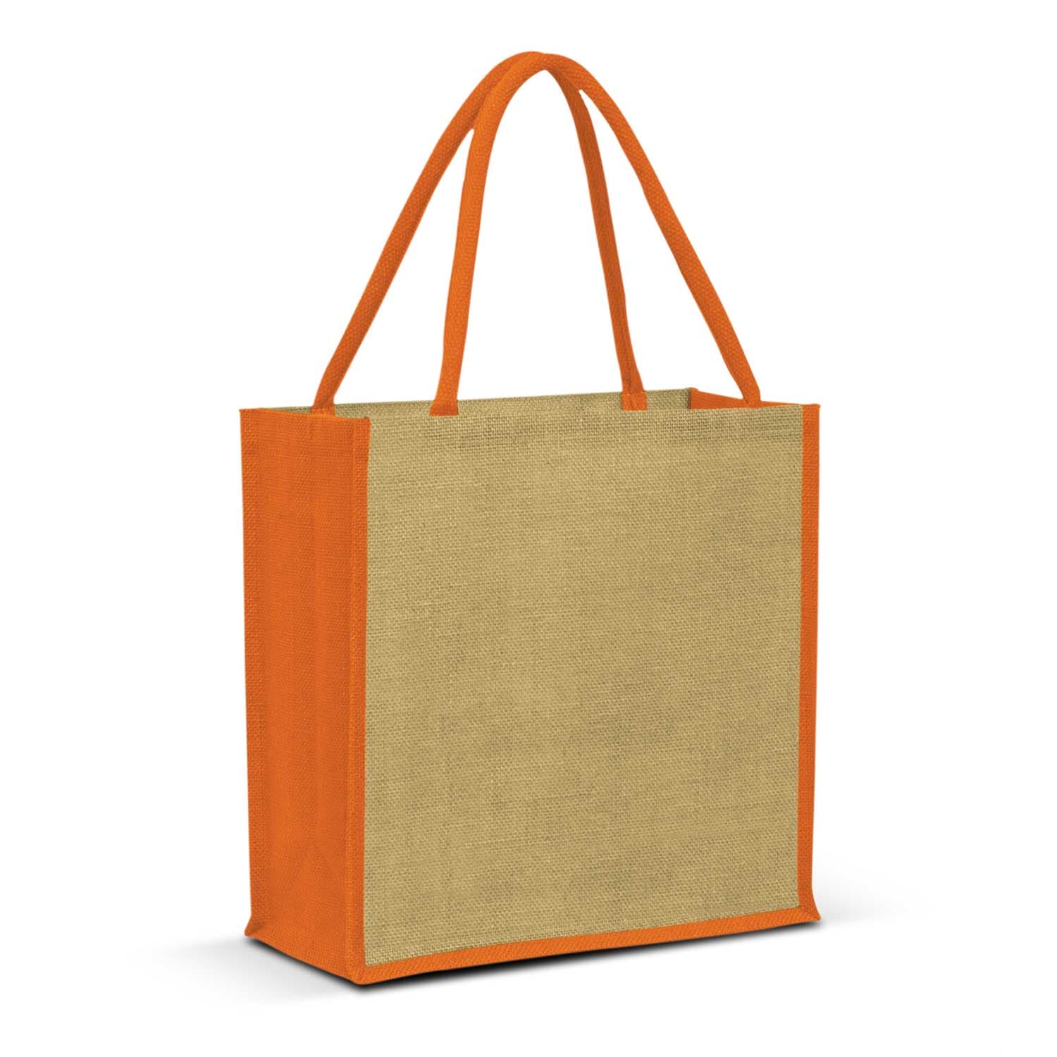 Monza Jute Tote Bag 17L · Natural/Orange · colour reference