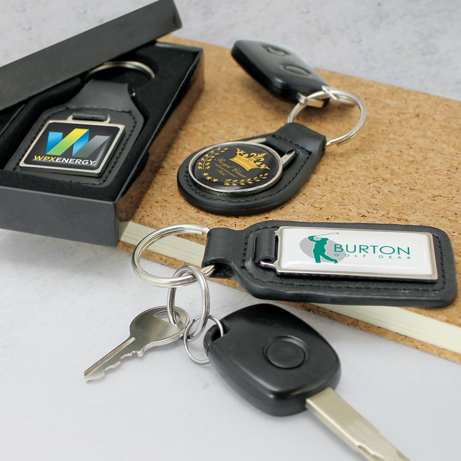 Baron Leather Key Ring - Round · Product view