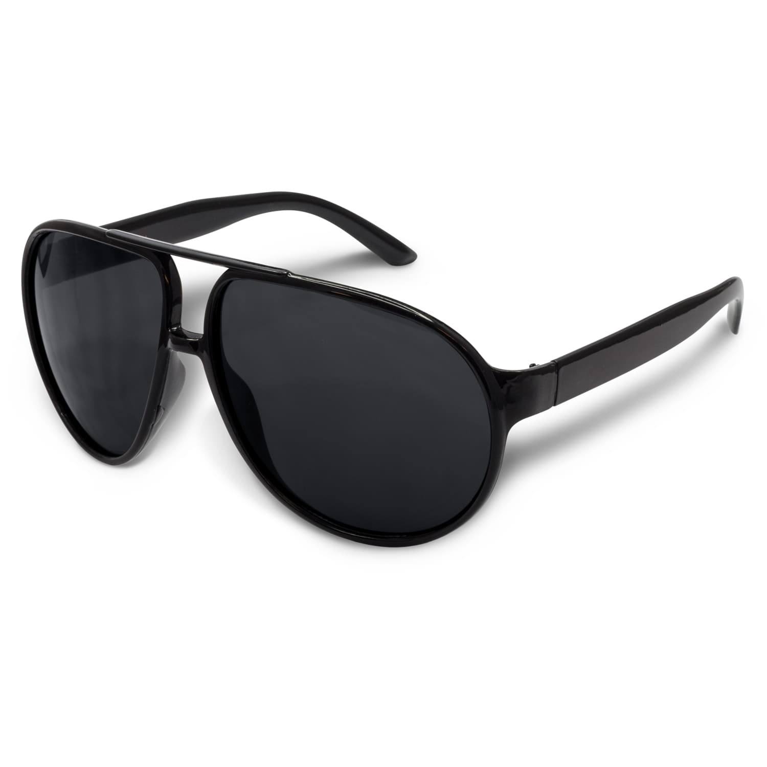 Aviator Sunglasses · Black/Black Lens · front