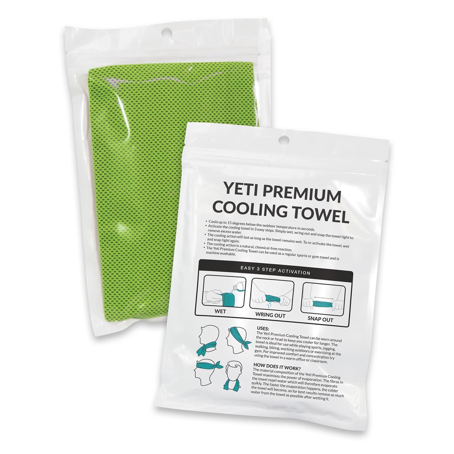 Yeti Premium Cooling Towel - Pouch · Product view