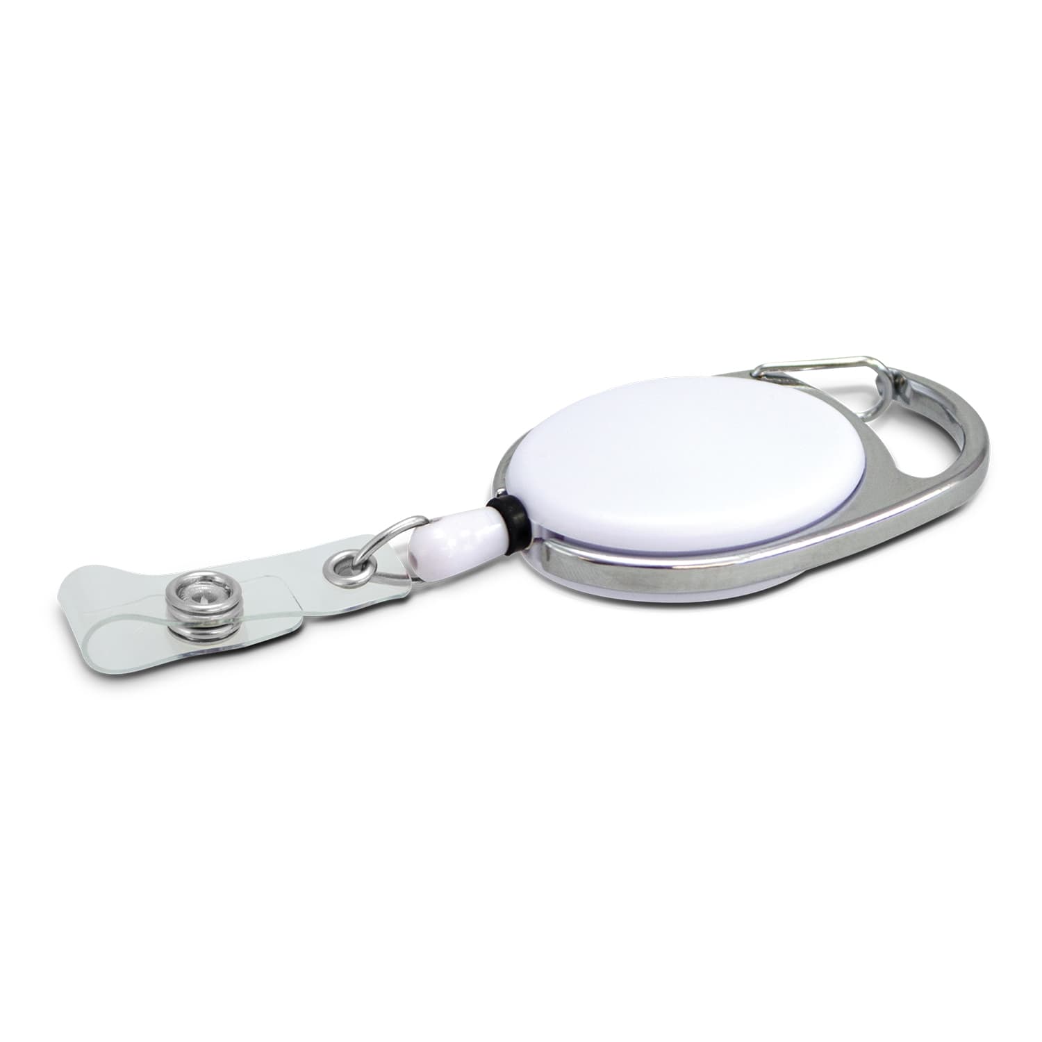 Evo Retractable ID Holder · White · front