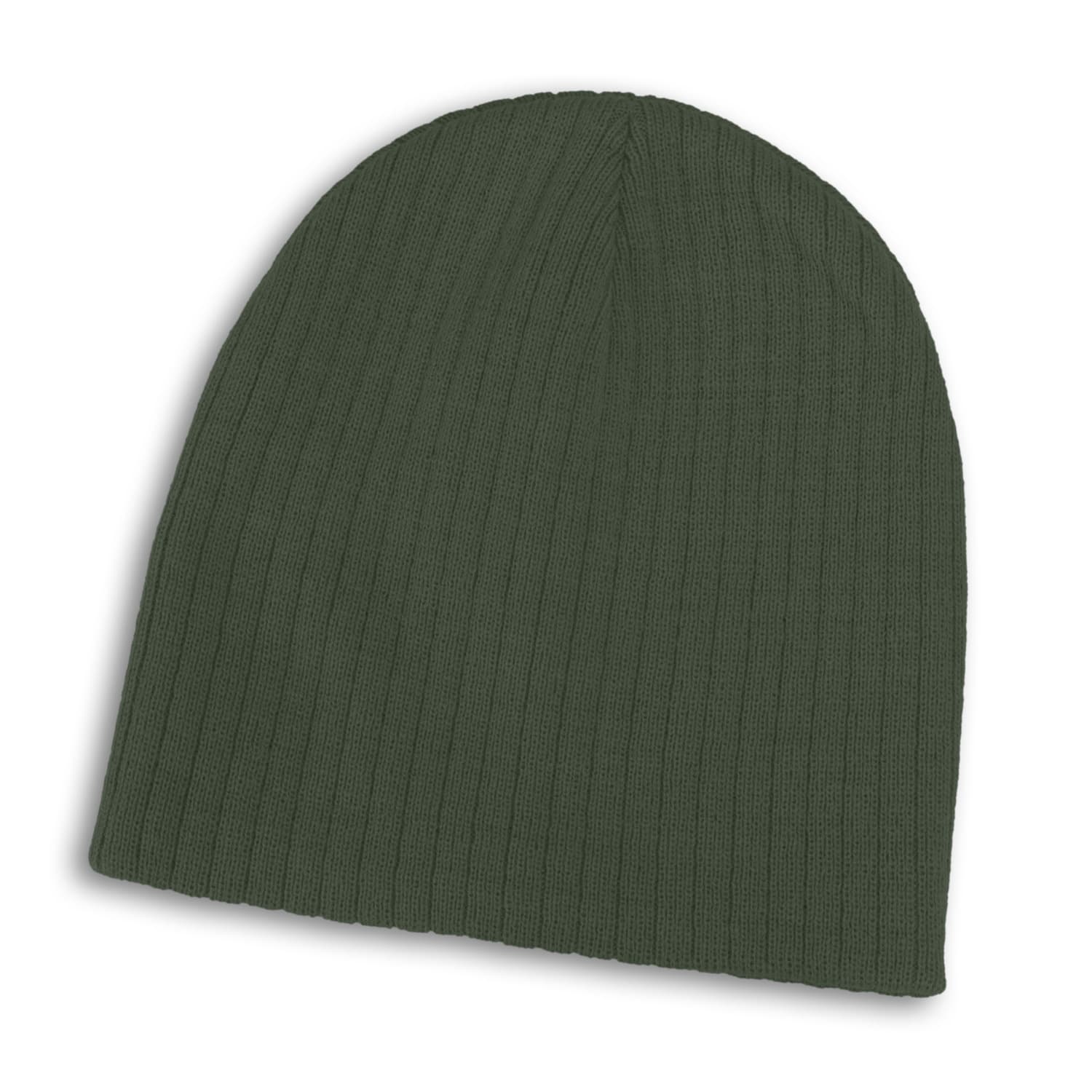 Nebraska Cable Knit Beanie · Olive · colour reference