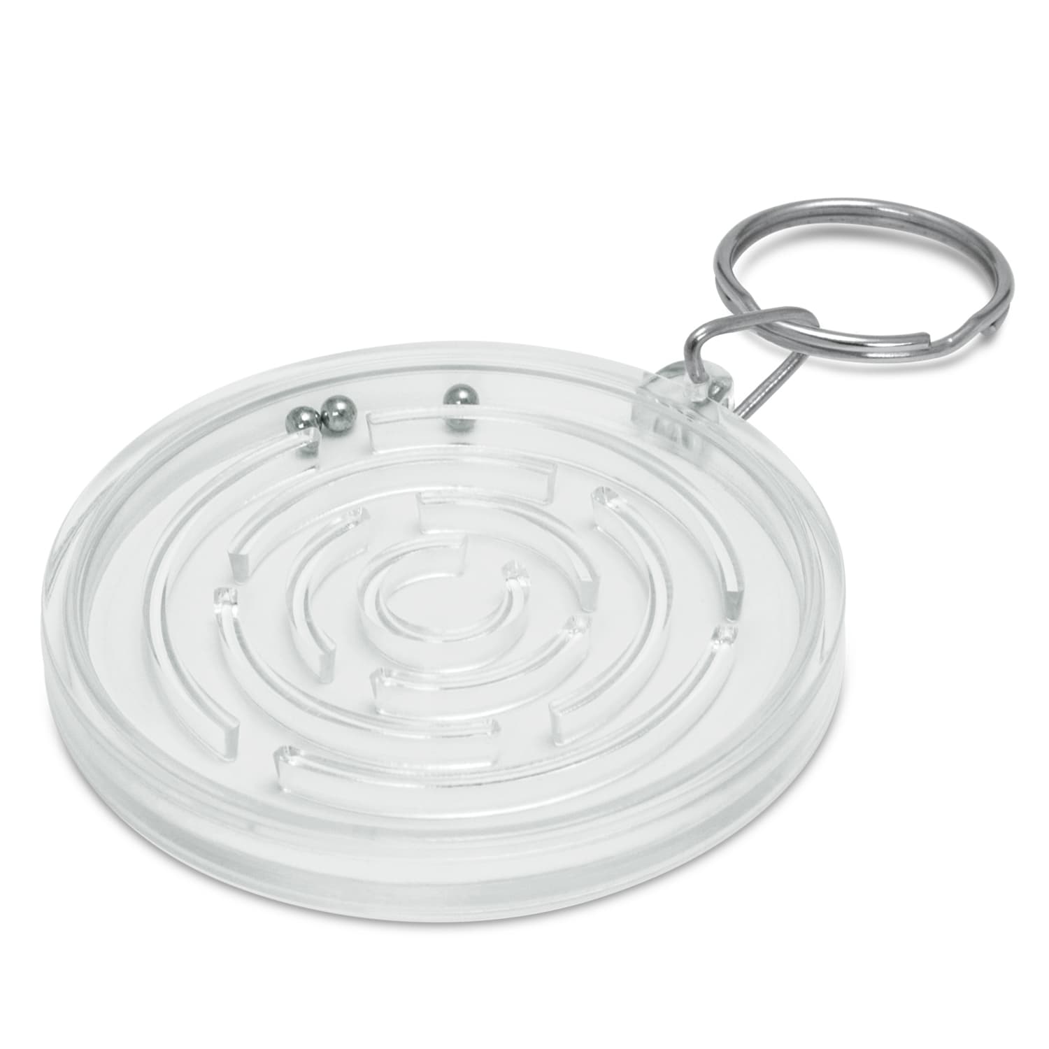 Puzzle Key Ring · White · front
