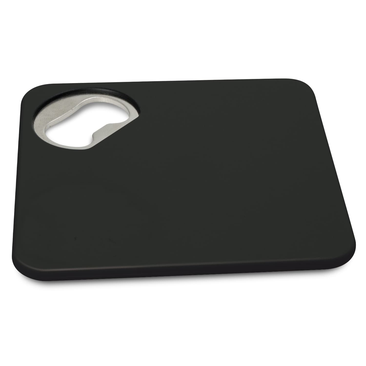 Coaster Bottle Opener · Black · front