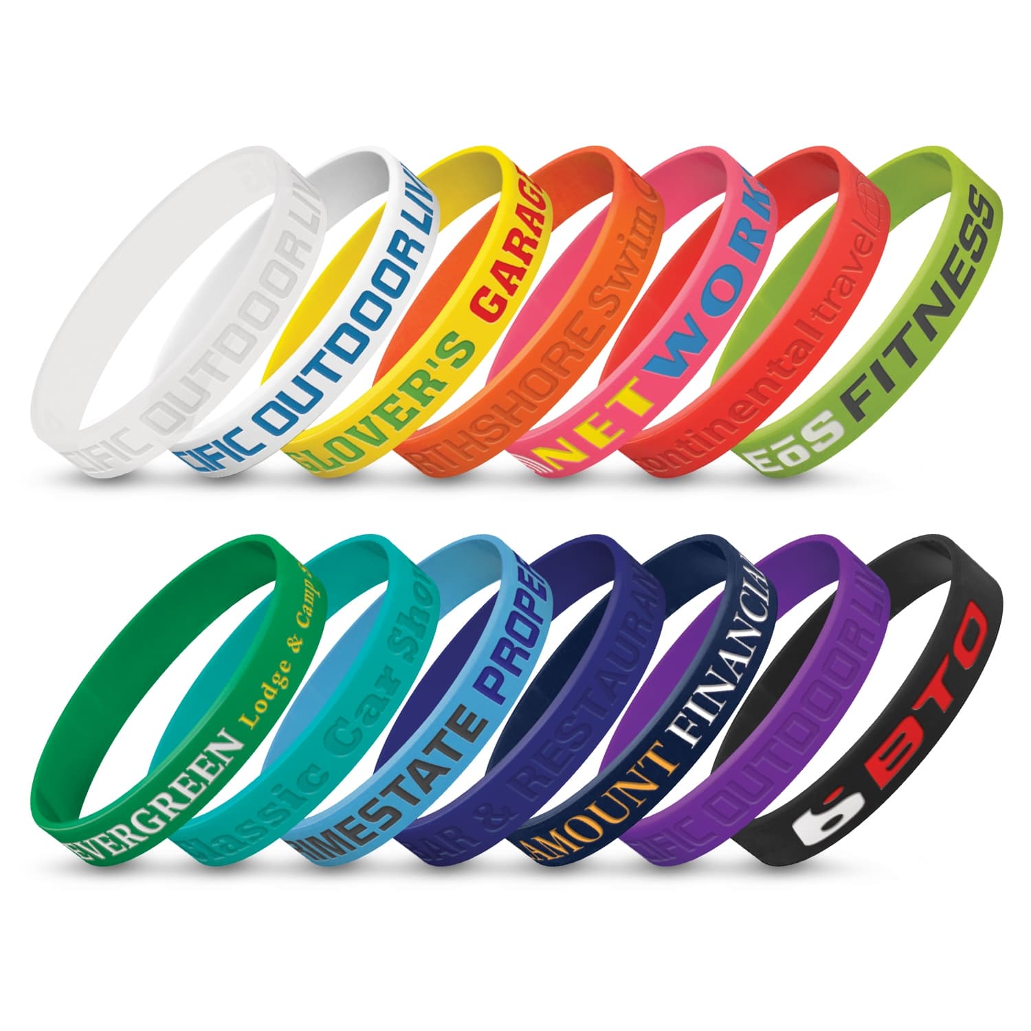 Silicone Wrist Band - Debossed · Product view