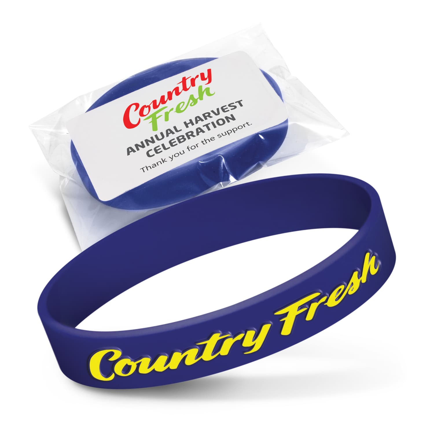 Silicone Wrist Band - Embossed · Product view