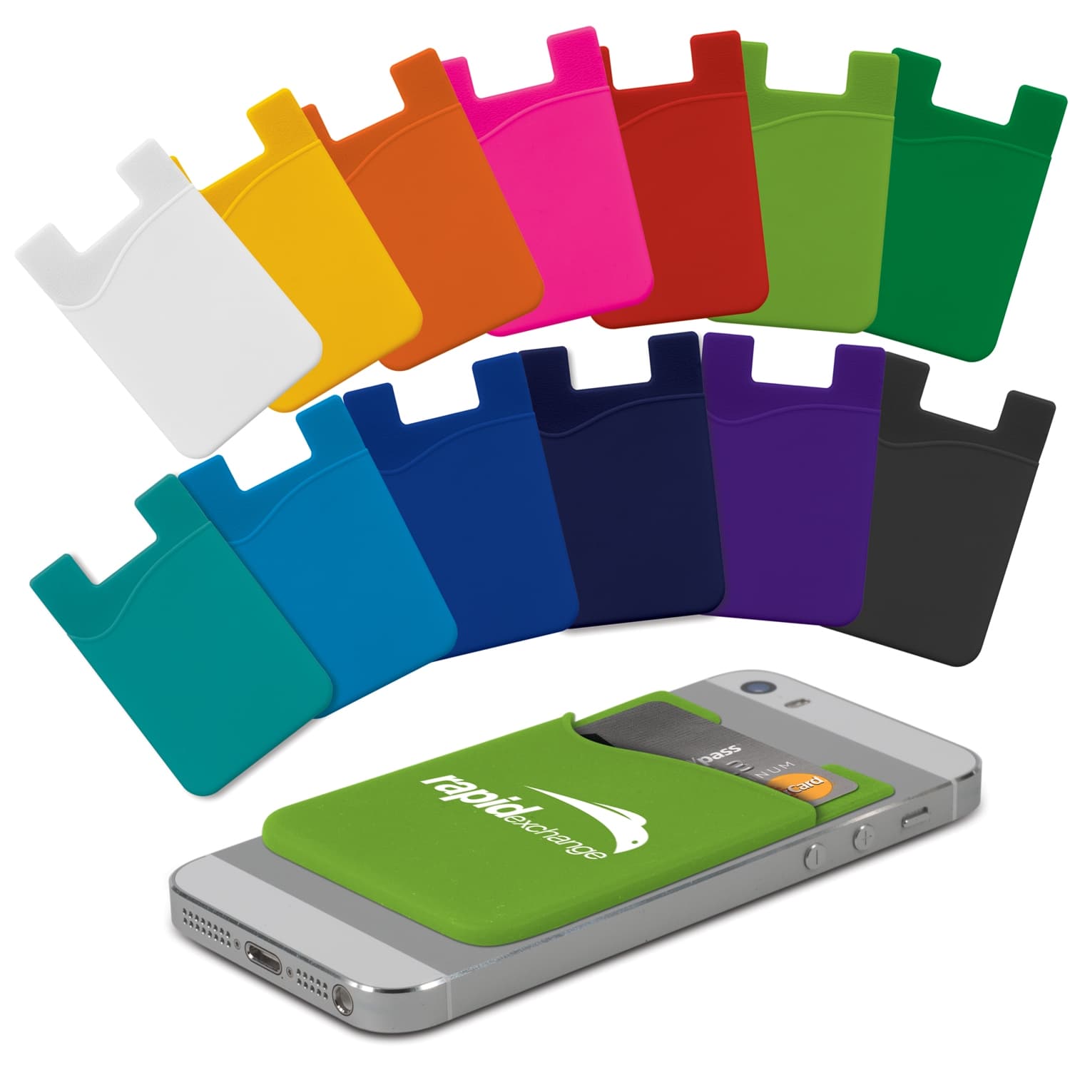 Silicone Phone Wallet - Indent · Product view