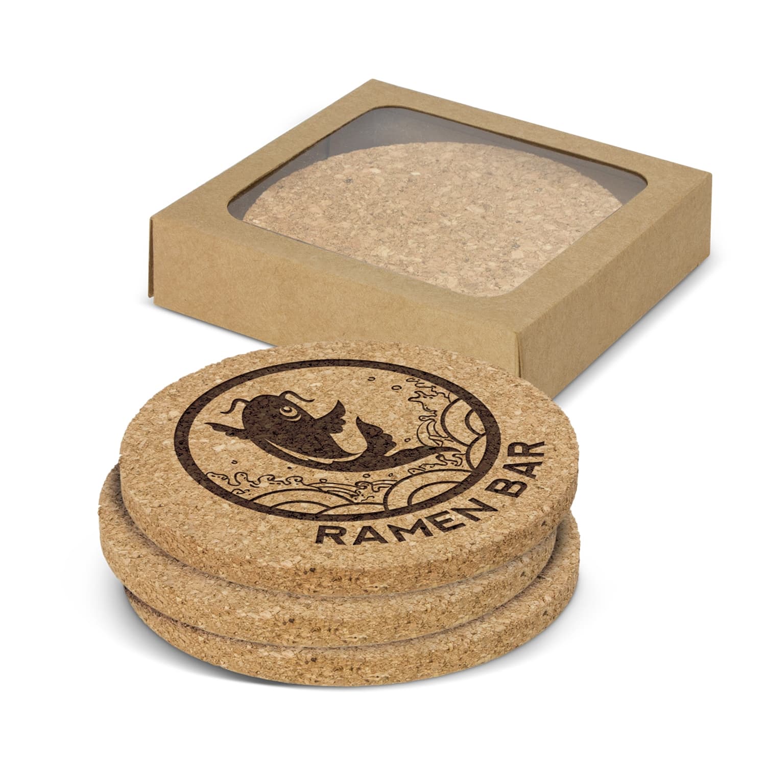 Oakridge Cork Coaster Round - Set of 4 · Product view