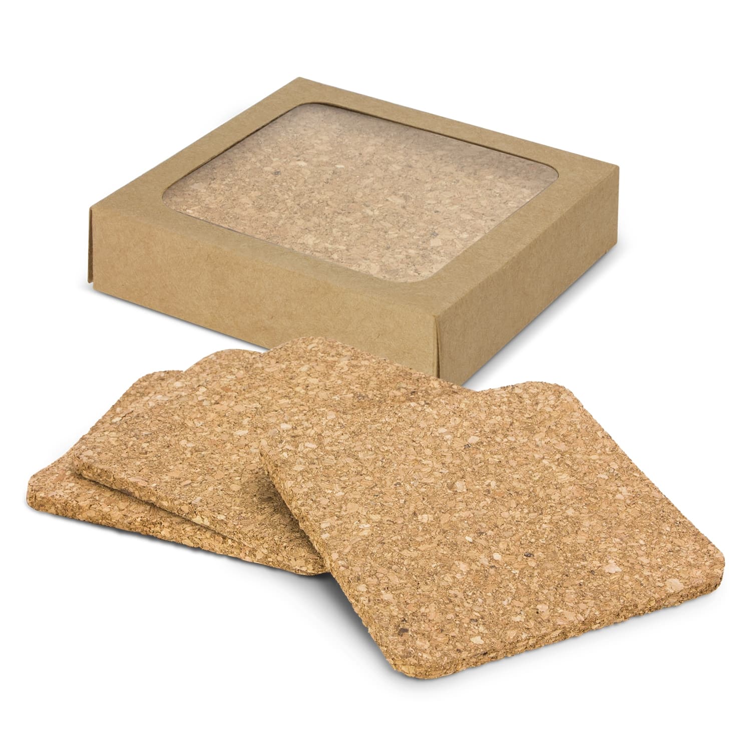 Oakridge Cork Coaster Square - Set of 4 · Product view